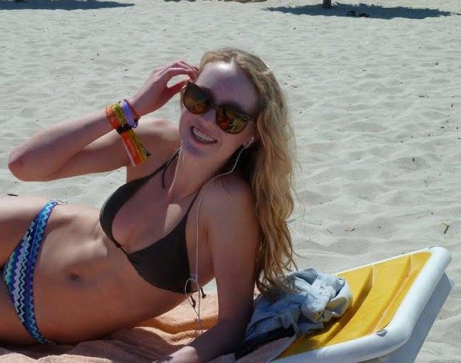 Hales at 16 on the beach